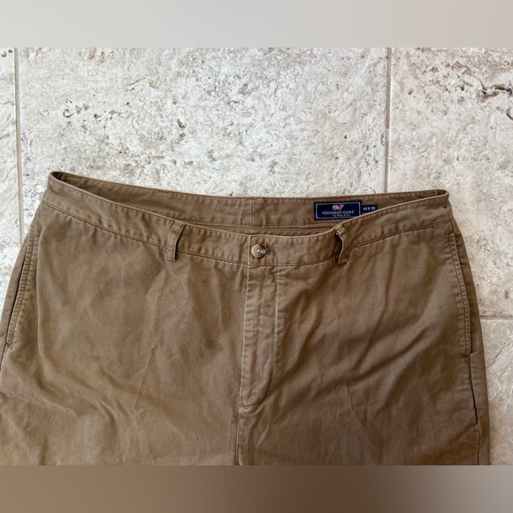 Vineyard Vines Club Pants Men's Beige Khaki Cotton, 40Wx30L - Picture 3 of 7